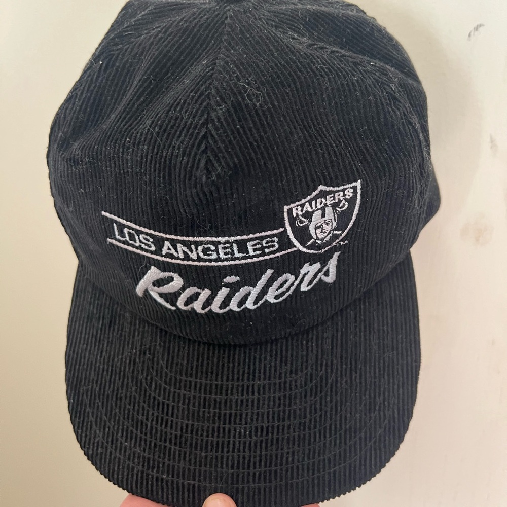 Vintage corduroy Raiders hat